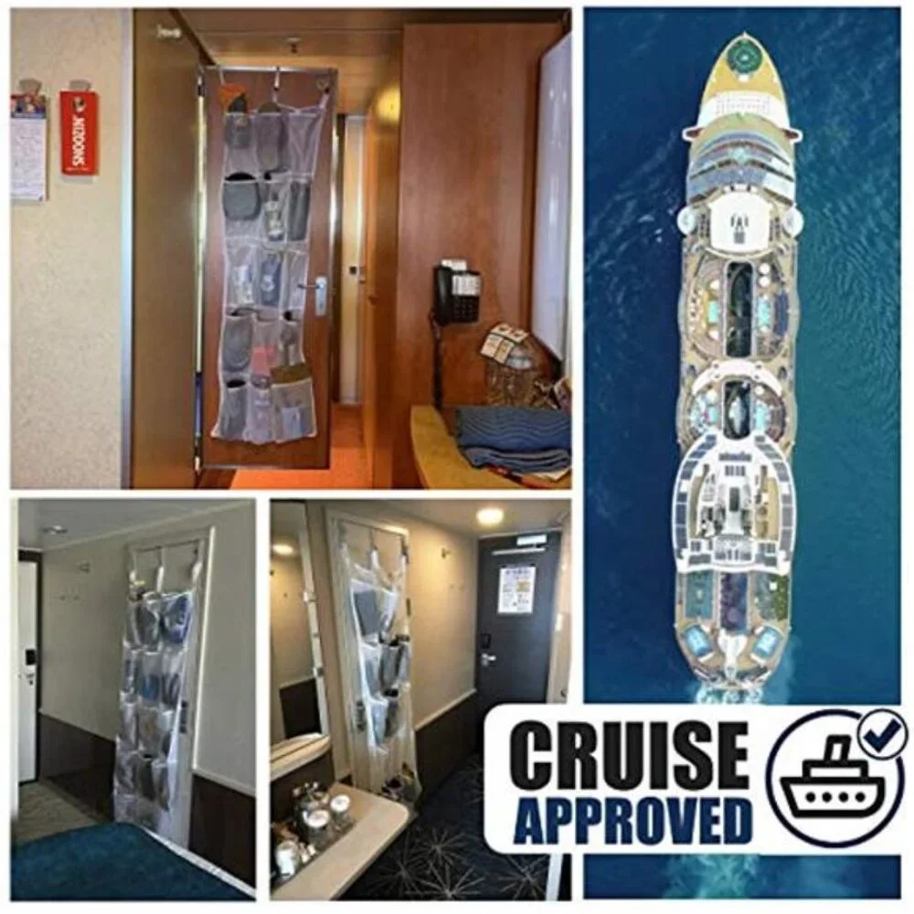 Over The Door Organizer 15 Pocket Mesh Hanging Storage Cruise Cabin